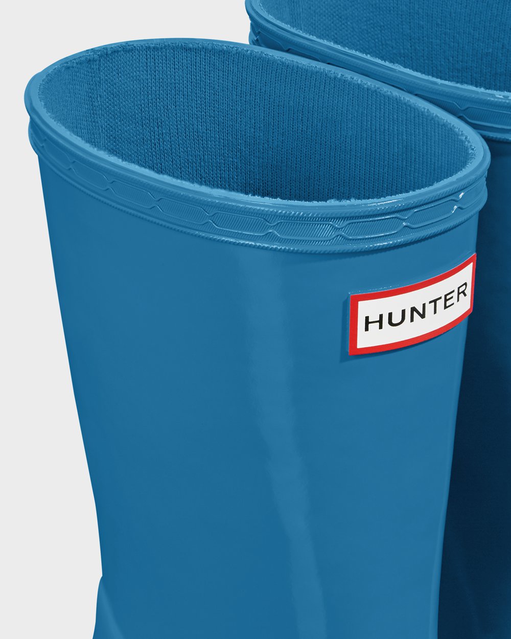 Hunter Niños Original First Classic Gloss - Botas de Lluvia Azules - 560-WUHXZV